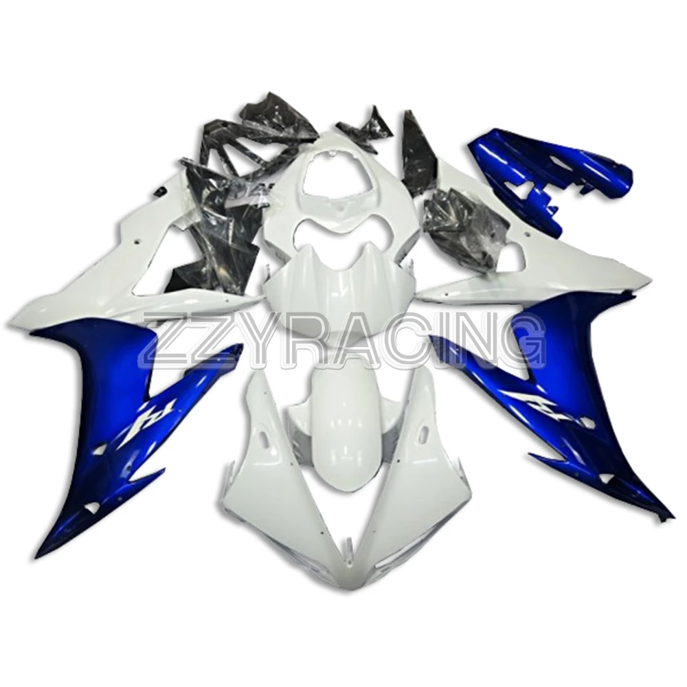 Инжекционные Обтекатели для Yamaha YZF R1 2004 2005 2006 панели ABS пластик YZF1000 04 05 06 полный корпус работы Белый Синий Cowlings