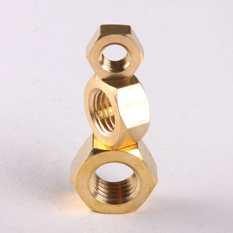 30PCS Copper Nut / Copper Hex Nut / Brass Nut M1.6/2/2.5/3/4/5/6/8/10