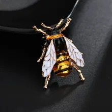 2019 New Insect Bumble Bee Brooch for Women Kids Girls Bee jewelry Gold Enamel Brooches bumble bee Jewelry Gift spe javier gold silver adorable bumble bee insect shaped stud earrings animal jewelry for women girl gift stud earrings