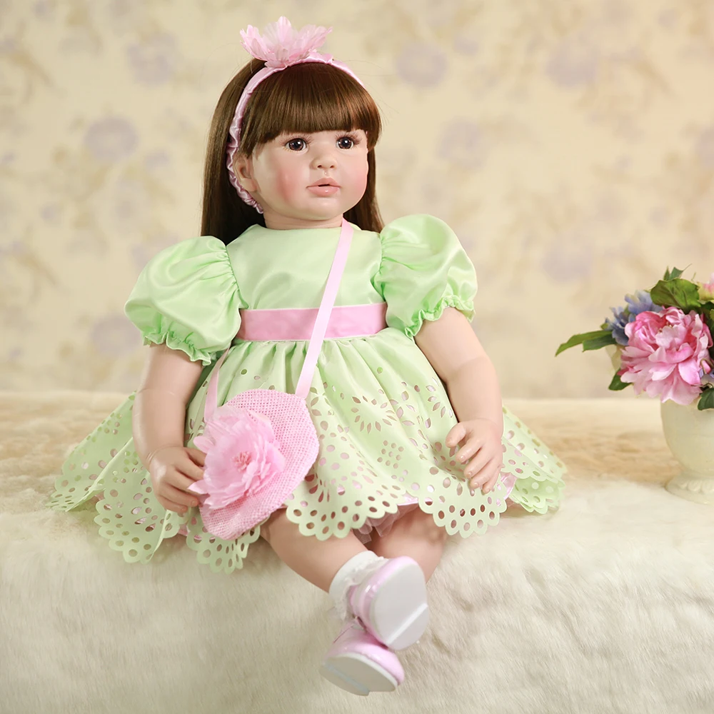 

Adora Silicone Reborn Toddler Baby Dolls Alive Lifelike Toddler Princess Girl Dolls Toys for Sale Girls Birthday Gifts Doll Toys