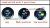 2 seats/lot,the improved carbon fiber car seat heater kits with round switch ► Photo 3/6