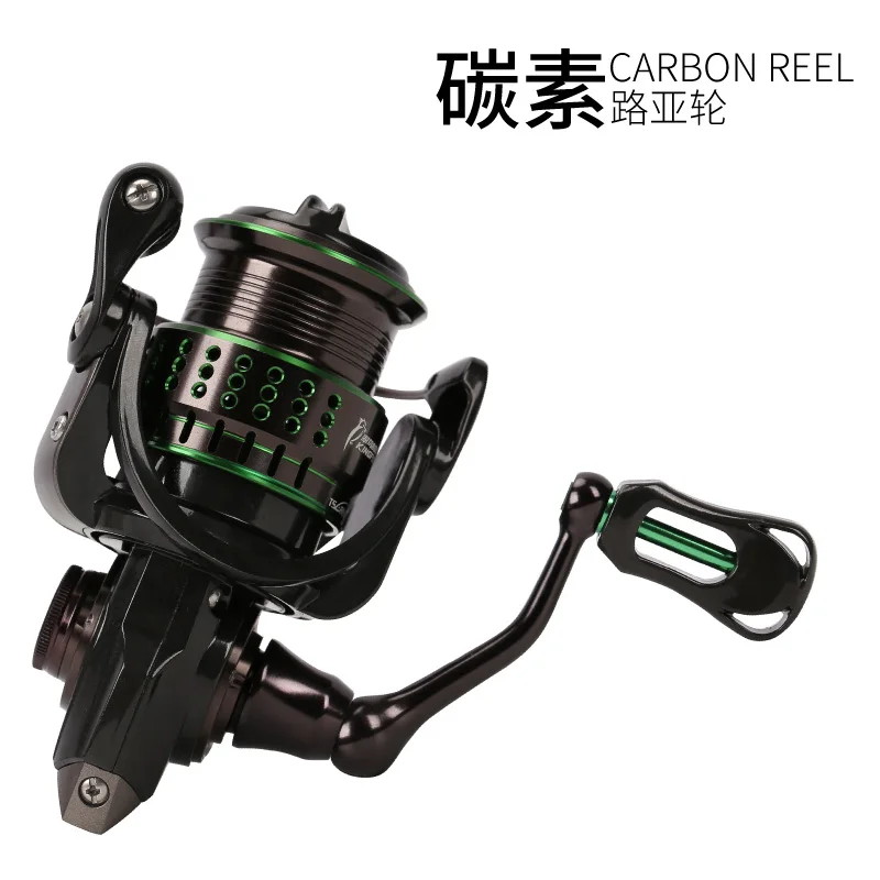 

New TSURINOYA kingfisher 800/1000 Spinning reel 162g ltra-lightweight 10+1BB Carbon fiber body Fishing lure reel 4kg drag