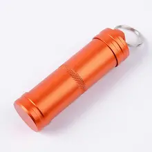 Высокое качество Водонепроницаемый аварийный первой помощи выживания таблетки Бутылка Открытый Кемпинг медицина коробка для хранения бутылка супер сильный металл