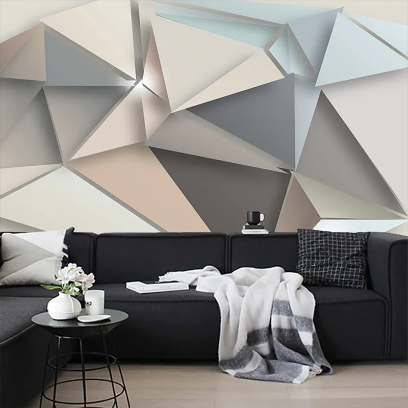 Beibehang пользовательские фото обои 3D современный ТВ фон гостиная Абстрактное Искусство Настенная роспись геометрическое покрытие стен обои