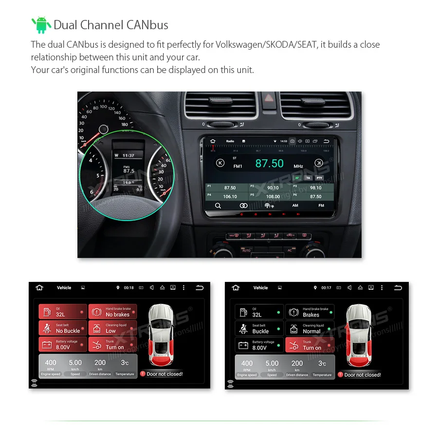 Top XTRONS 9" Android 8.1 Radio Video GPS RCA RDS WIFI Car Stereo Player NO DVD for vw Golf Plus Passat CC Touran Tiguan Seat Skoda 15 Top XTRONS 9" Android 8.1 Radio Video GPS RCA RDS WIFI Car Stereo Player NO DVD for vw Golf Plus Passat CC Touran Tiguan Seat Skoda 15