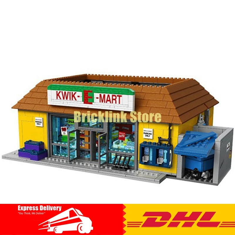 

LEPIN 16004 The Simpsons Kwik-E-Mart Building Blocks Set Bricks Kits Christmas Gift Clone Compatible Legoinglys 71016 children