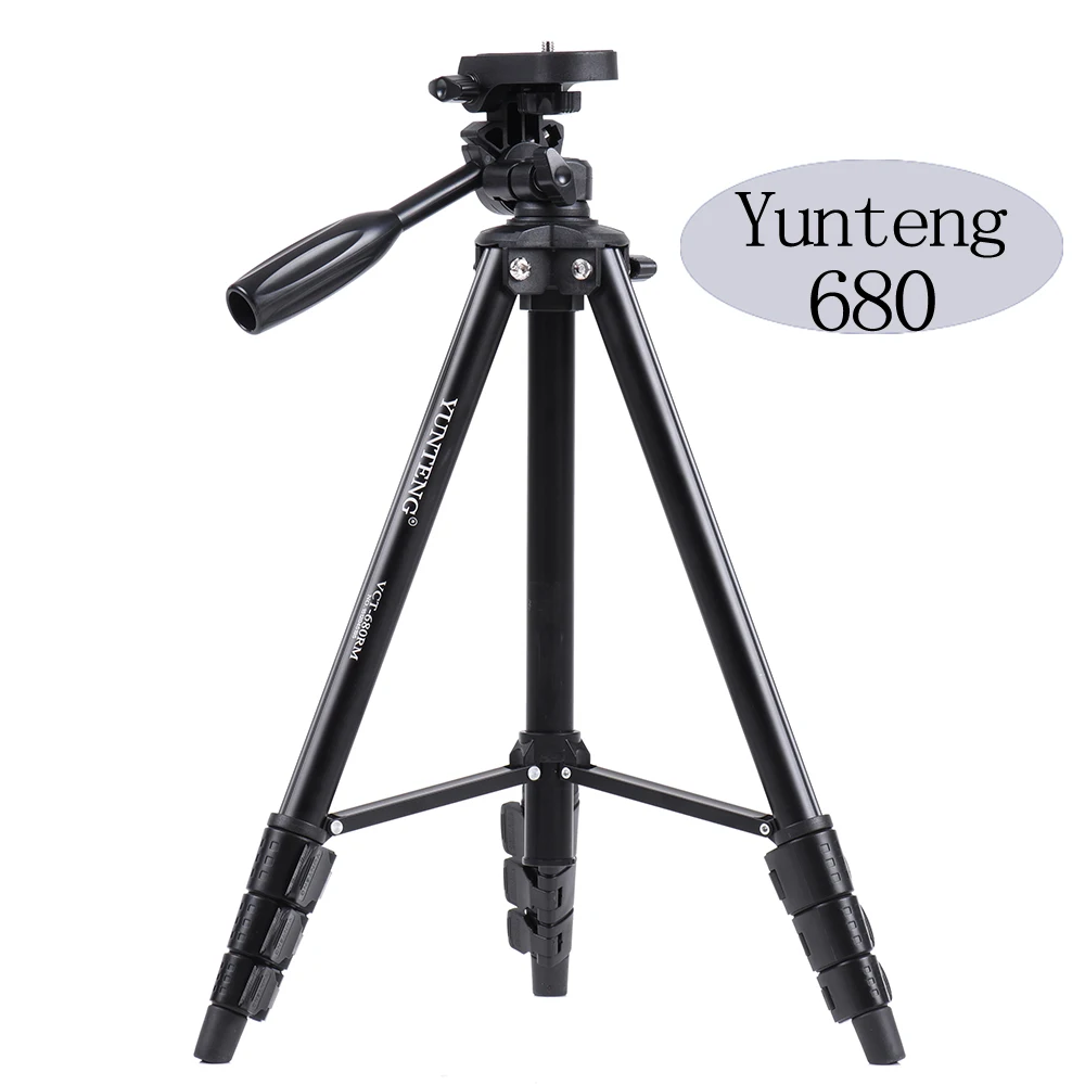 

Free shipping Yunteng 680 portable tripod head set, micro-single lightweight tripod camera phone