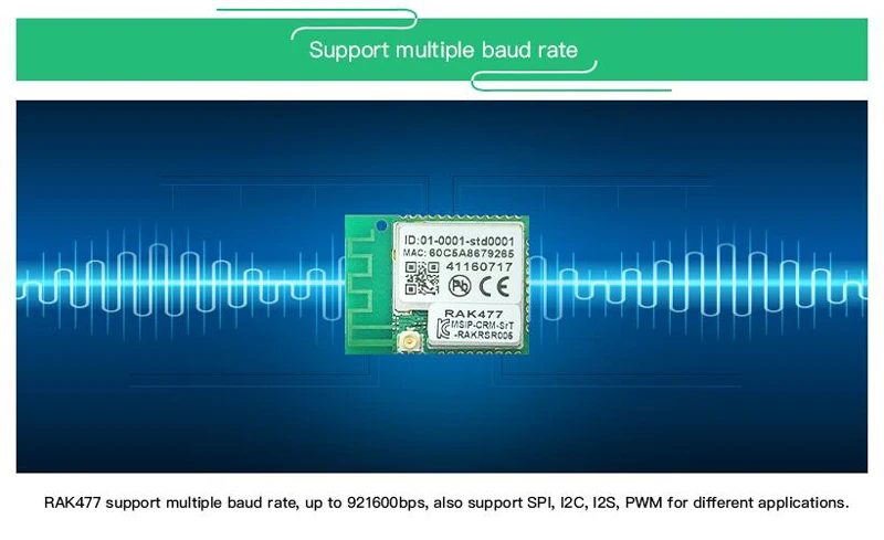 Беспроводной IoT модуль RAK477 низкая Мощность крошечные Размеры UART серийный чтобы WI-FI промышленный модуль Ip Tcp MQTT RTL8711AM чип, 5 SSID Q111