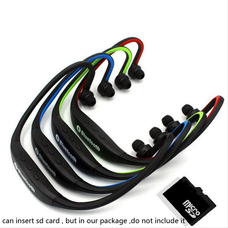 mp3 Sport wireless Bluetooth Earphone Bluetooth SD Card Slot
