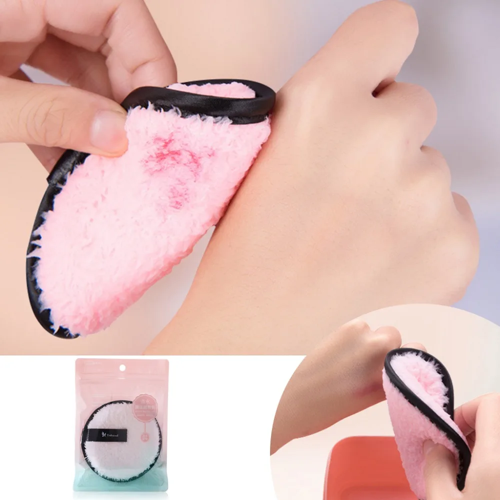 Очищение макияжа лица слоеное мягкое толстое плюшевое средство для снятия макияжа очищающее средство для лица Моющиеся Многоразовые принадлежности для ухода за кожей Новинка