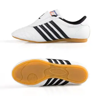 어린이 성인 태권도 신발, 가라테 우 슈 산다 흰색 신발, 킥 복싱, 내구성 좋은 통기성 도로 신발