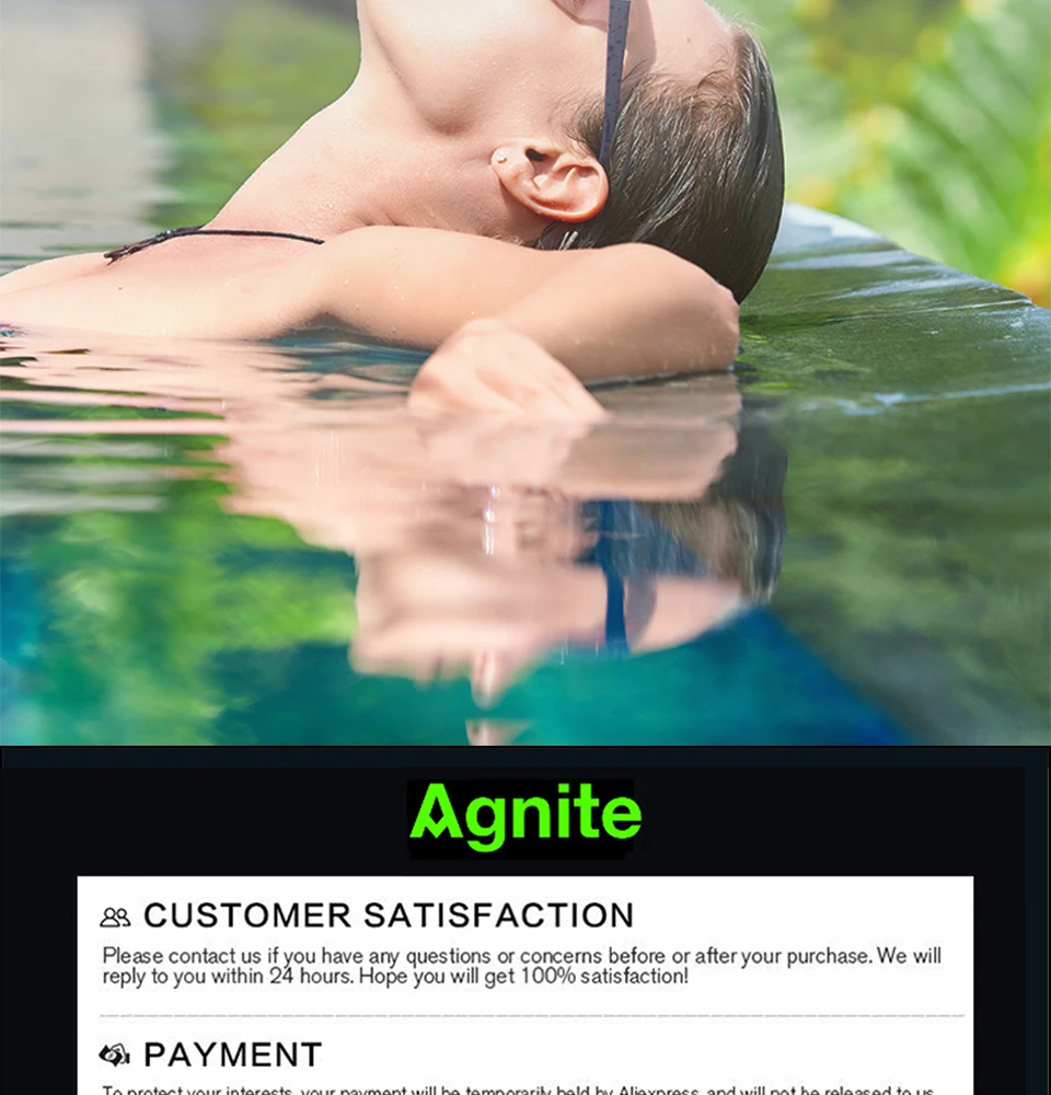 Agnite, Регулируемый силиконовый зажим для носа, водонепроницаемый, для детей, профессиональный, для взрослых, оборудование для плавания