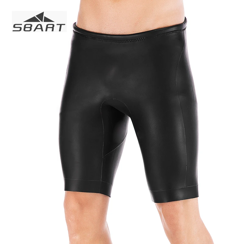 SBART 3mm Men's Wetsuit Shorts Open Cell Smooth Skin Diving Pants