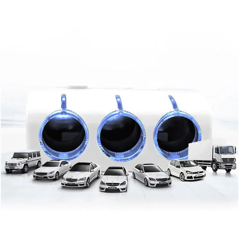 Автомобильный двойной USB автомобильный прикуриватель 3way электронные аксессуары для автомобилей зарядное устройство прикуриватель адаптер