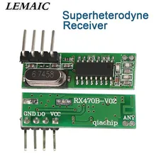 

LEMAIC superheterodyne 433mhz rf Wireless receiver Module small size low power For 433 Mhz remote control DIY kit S3