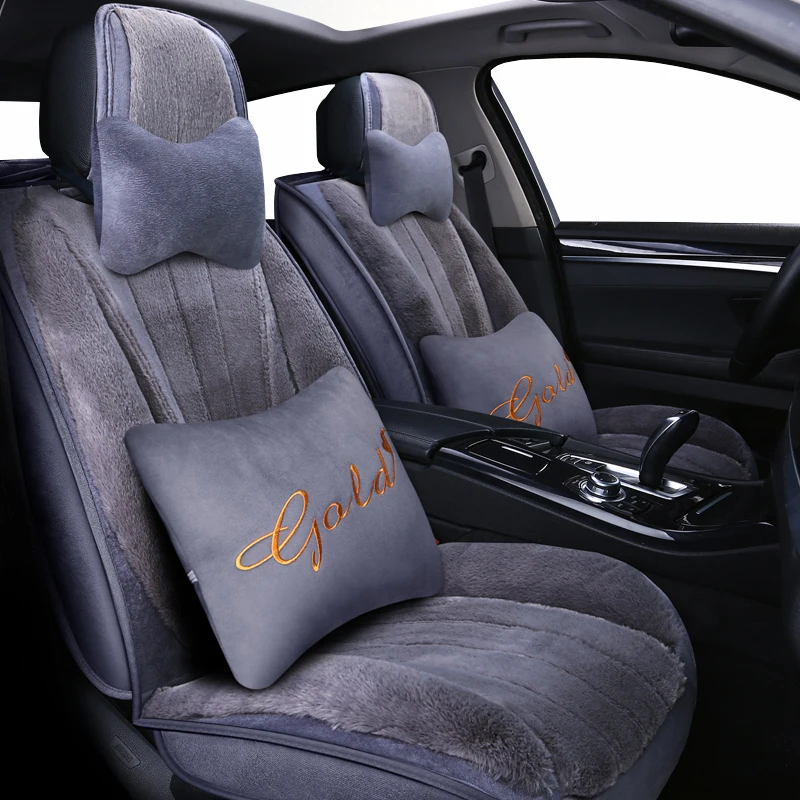 

(Front + Rear)New Plush auto car seat covers For Opel Astra h j gmokka insignia mokka corsa ampera car automobiles accessories