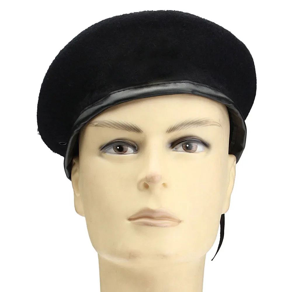 Beret Fashion Unisex Military Army Soldier Hat Men Women Wool Beret