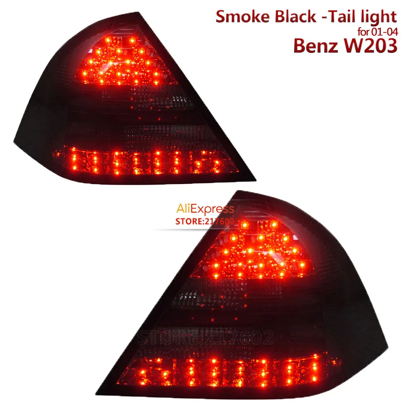 

SONAR brand for Mercedes-Benz C-Class W203 C180 C280 C320 C240 LED Tail lights assembly 2001-2004 year Smoke Black High Quality