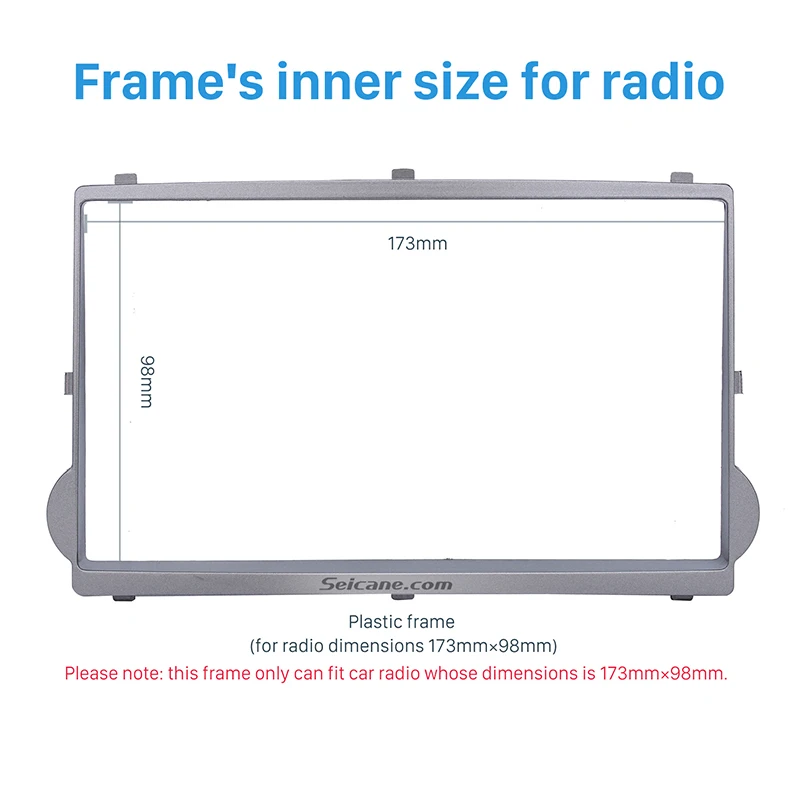 Seicane 2Din Автомобильная Радио фасции рамка DVD покрытие для стереосистемы отделка комплект установка приборной панели для 2010 HYUNDAI STAREX/H1