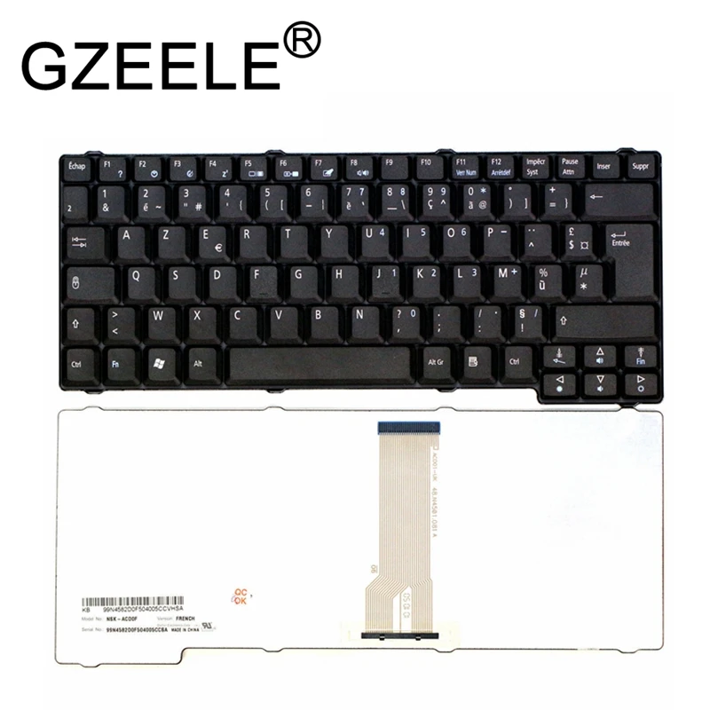 

GZEELE New for Acer for Aspire 1360 1500 1620 1660 for Travelmate 200 210 220 240 250 French Francais Keyboard Clavier FR Azerty
