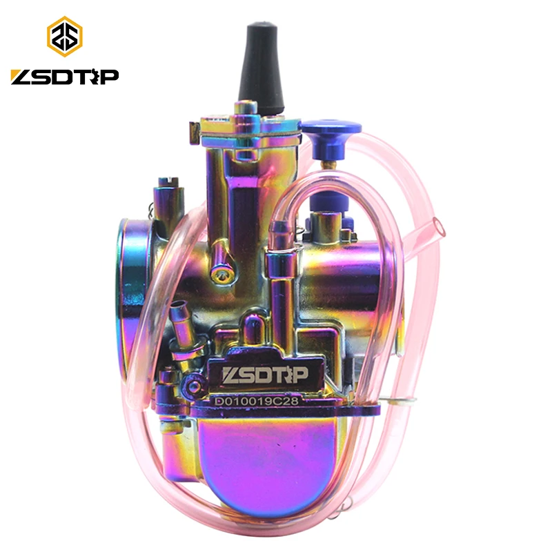 

ZSDTRP Universal Multicolor Motorcycle Carburetor 21 24 26 28 30 32 34mm Power Jet Dirt Bike 4T PWK Carburador 110cc 250cc 125cc