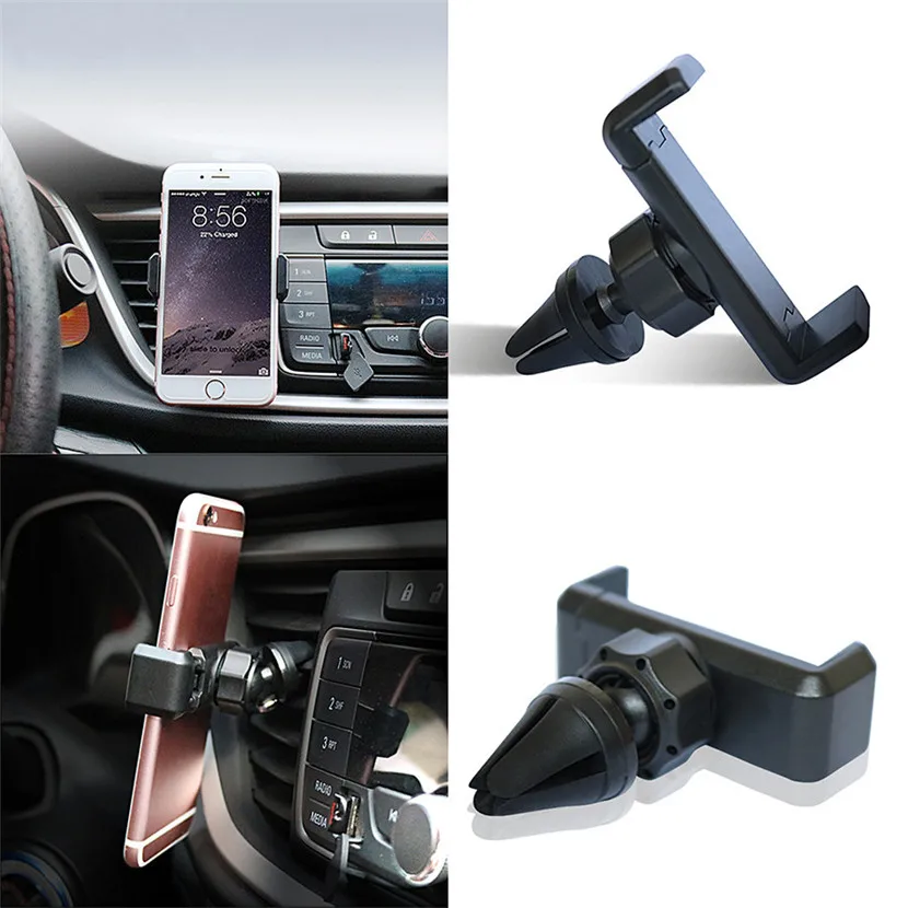 

Junhom Auto Black Car Air Vent Mount Cradle Holder Stand For Mobile Smart Cell Phone GPS