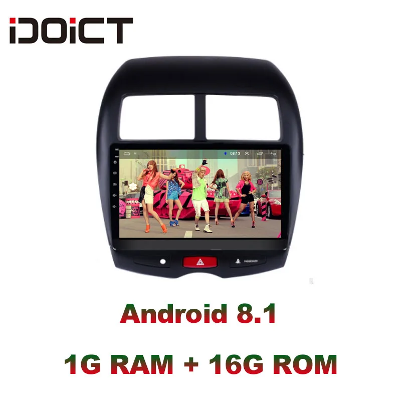Perfect IDOICT Android 8.1 Car DVD Player GPS Navigation Multimedia For Mitsubishi ASX Radio 2010-2015 car stereo 1