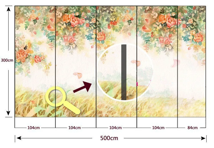 tropical 3d mural papel parede para corredor