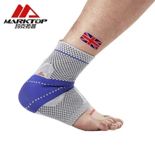 Marktop Ankle Support 1PC Safety Knitted Protection Foot Bandage Elastic Ankle Brace Band Guard Sport Fitness Running 5071