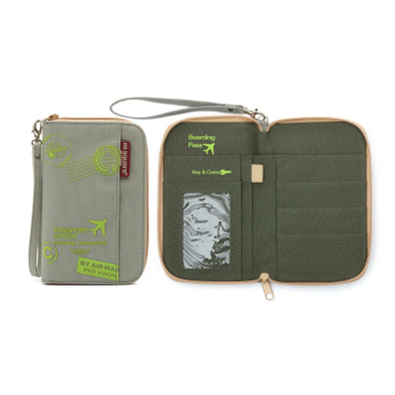 Big-time Passport Wallet,Multi-Function Document Package Large Capacity Card Bag Travel Passport Package Flight Storage Bag for Travel