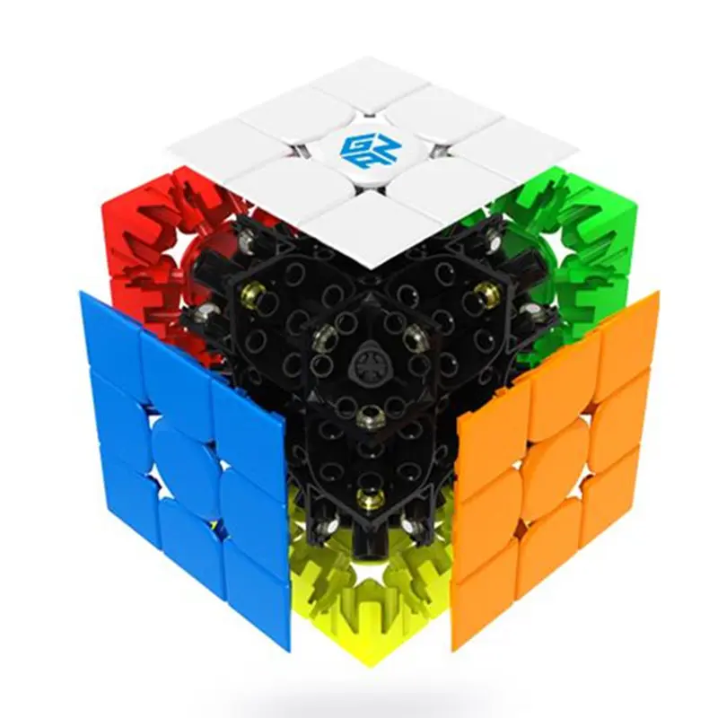 Gan 354 м Магнитный пазл magic speed cube 3x3 наклейка менее professional Gan354 магниты скорость cubo
