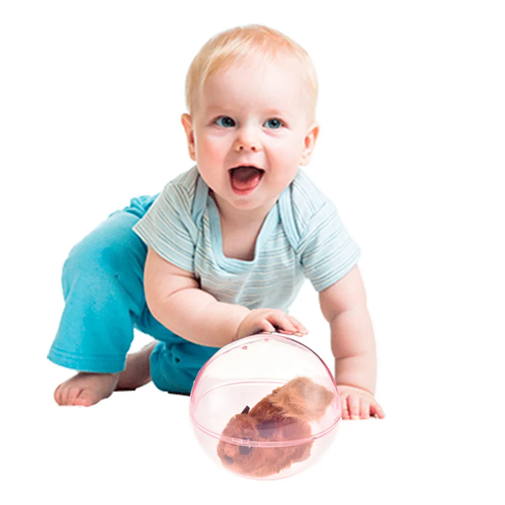 Children Electric Pets Toy Squirrel Rolling Balls Electronic Toy Ball will roll with the Squirrel Plush Animal Toy for Kids Gift