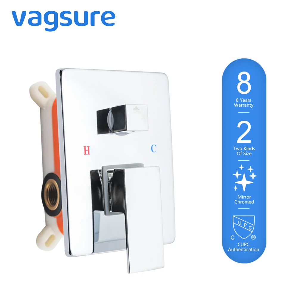 

Vagsure In Wall Shower Faucet Bathtub Faucets Mixer Tap Bath Shower Taps Waterfall Shower Mixer Torneira Tap Bathroom