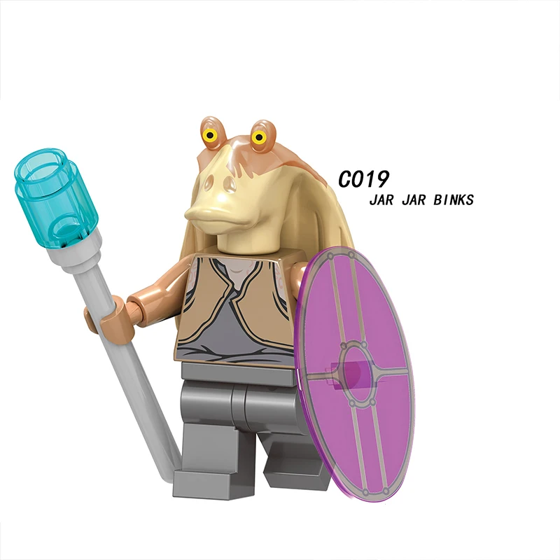 For Legoing star wars Darth vader Chewbacca Finn Jar Jar binks Han solo model building blocks STARWARS toys Hot sale FigureS For Legoing star wars Darth vader Chewbacca Finn Jar Jar binks Han solo model building blocks STARWARS toys Hot sale FigureS