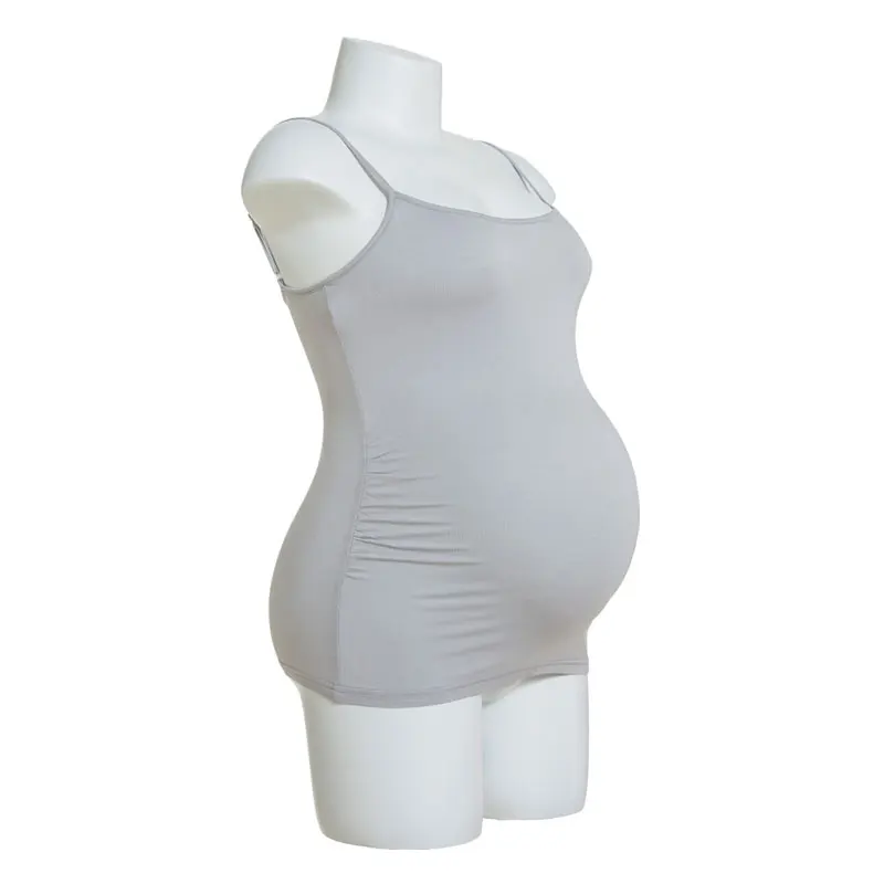 Летний пояс для беременных gravida модал камисоль для беременных женщин Одежда для беременных - Цвет: Серебристый