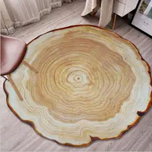 80/100/120/140 см Дерево годовое кольцо Круглый ковер для гостиной спальни кабинет Подушка для стула плюшевый ковер