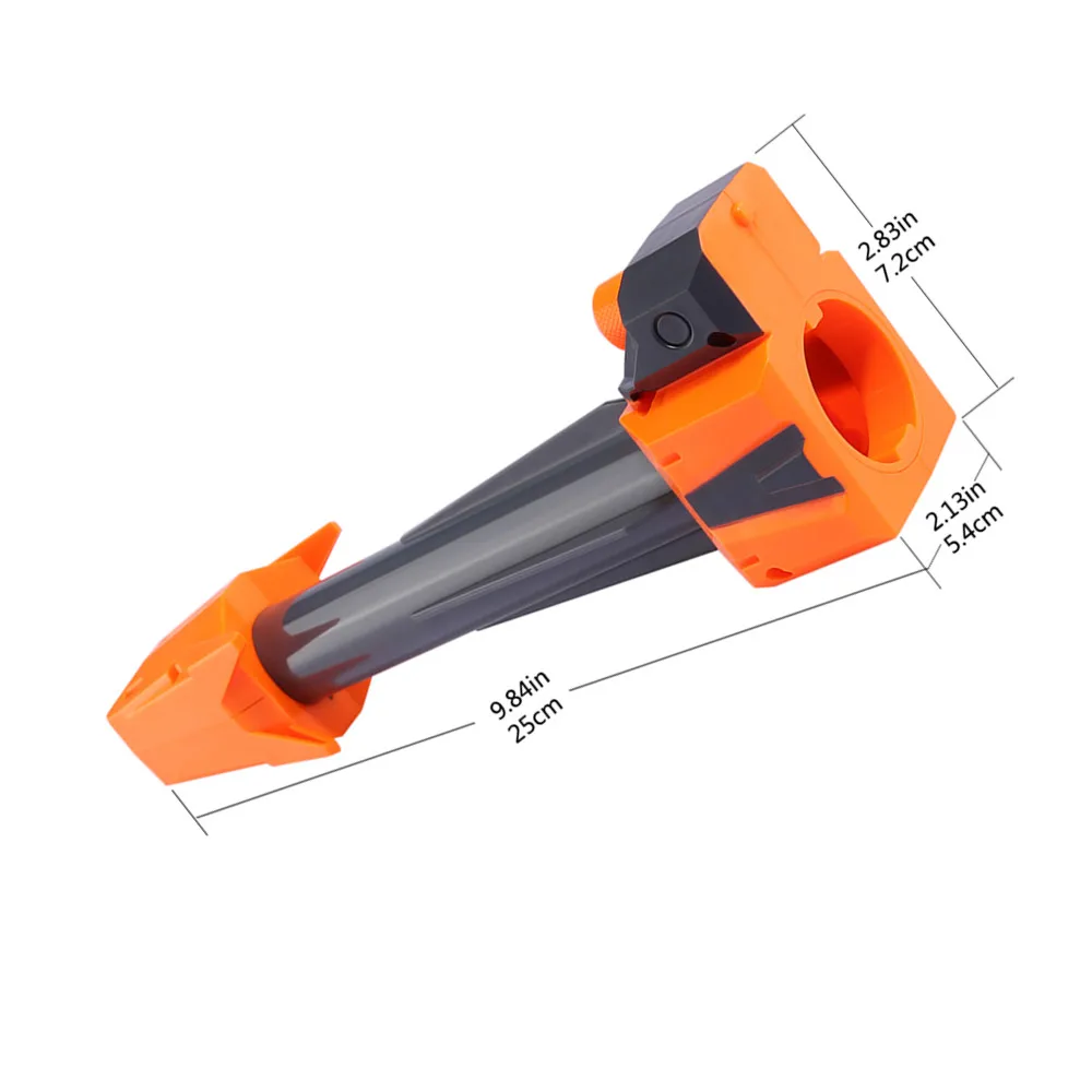 Modified-Part-Front-Tube-Decoration-for-Nerf-Elite-Series-Orange-Grey (2)