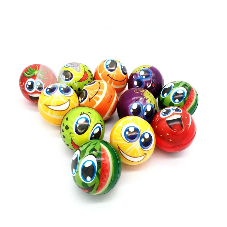 6 3 センチメートル漫画泡のおもちゃ抗ストレス顔ボールかわいいフルーツボールソフトスポンジスクイズおもちゃ自閉症気分リリーフ健康おもちゃ子供のための Ball Soft Soft Ball Toyfoam Ball Toy Aliexpress