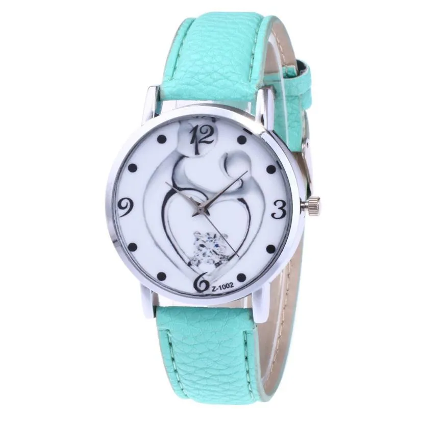 

Women Simple Dial Wristwatches Casual Top Brand Luxury PU Leather Quartz Watch for women Simple gift 2019