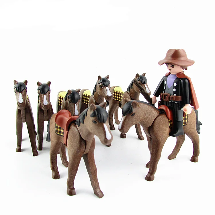 Лошадка седло Joyendless Playmobil рыцарь экшн фигурки замок для детей маленьких людей
