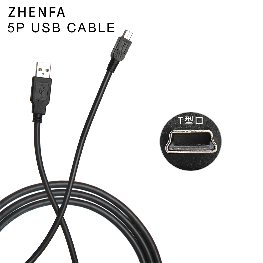 zhenfa Mini USB Cable Mini USB to USB Fast Data Charger Cable for Cellular Phones MP3 MP4 Player GPS Digital Camera HDD Mini USB