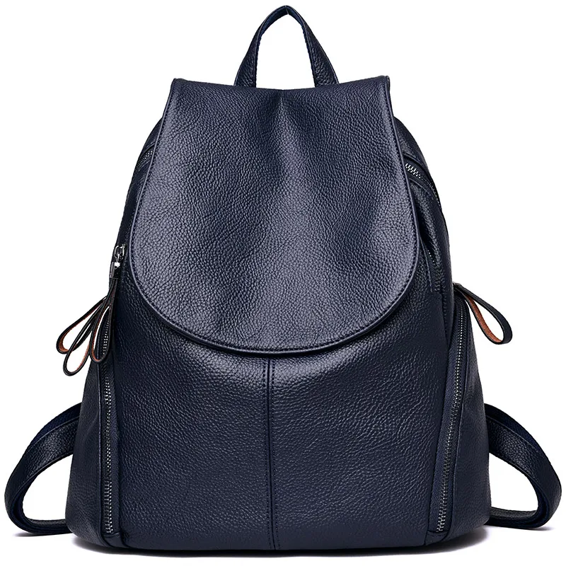 Брендовый винтажный женский кожаный рюкзак для девочек, школьный женский рюкзак, Большой Вместительный рюкзак для путешествий, Новинка