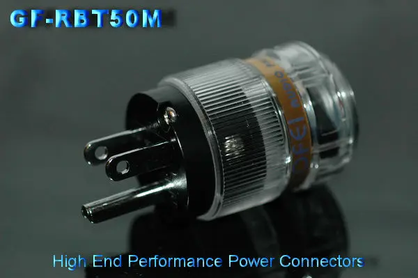 

GaoFei GF-RBW50M--RBW50 Red Copper Rhodium Plated Hi-End US AC power plug