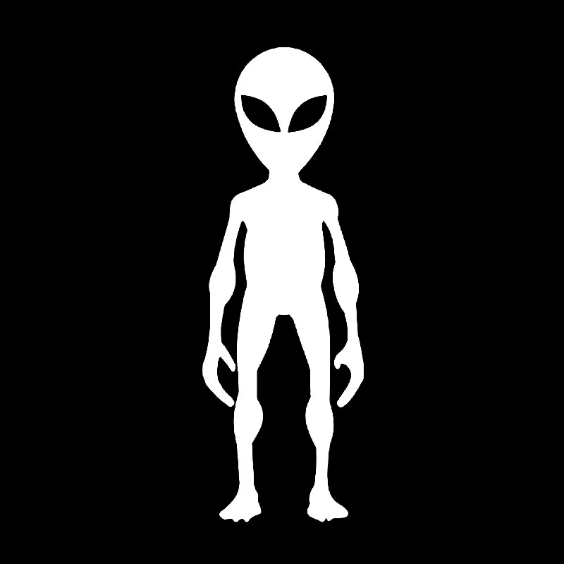 YJZT-4-4CM-12-8CM-Alien-Standing-Vinyl-Decal-Car-Sticker-Black-Silver-C3-0497 (1)