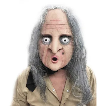 

Likefee Horror witch Latex Mask breathable scary full face head mask Halloween Masquerade Mask Fancy Dress Party Cosplay Costume