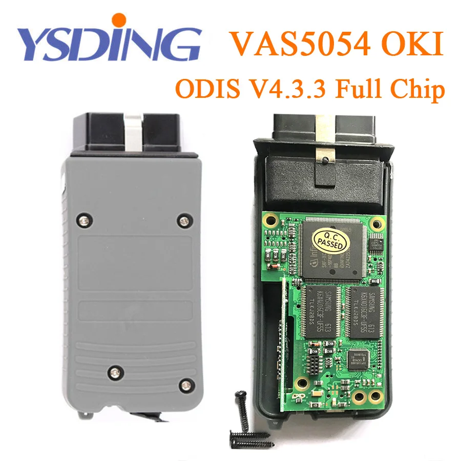 baratas Original V4.3.3 5054A VAS ODIS OKI Completo Chip De OBD Ferramenta de Diagnóstico ODIS VAS5054A OBD2 4.3.3 PC V19 3.0.3 do bluetooth para o Scanner UDS