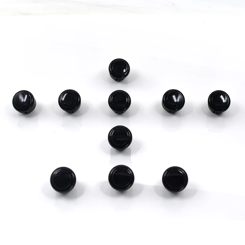 

Marwey 10pcs 24mm Replacement for Sanwa OBSF-24 OBSN-24 OBSC-24 Black Arcade Push Buttons Switch DIY Game Machine Parts Kit