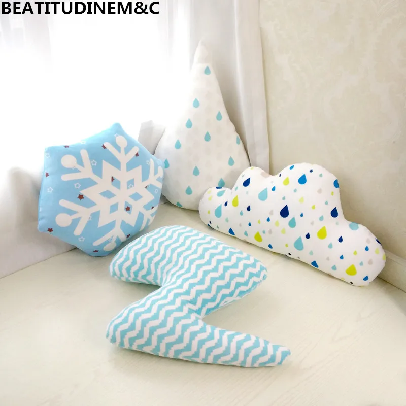 

Down Fresh Cotton Soft Pillow Cushions, Cute Sofa Home Soft Pillow, Simple Clouds Pillow