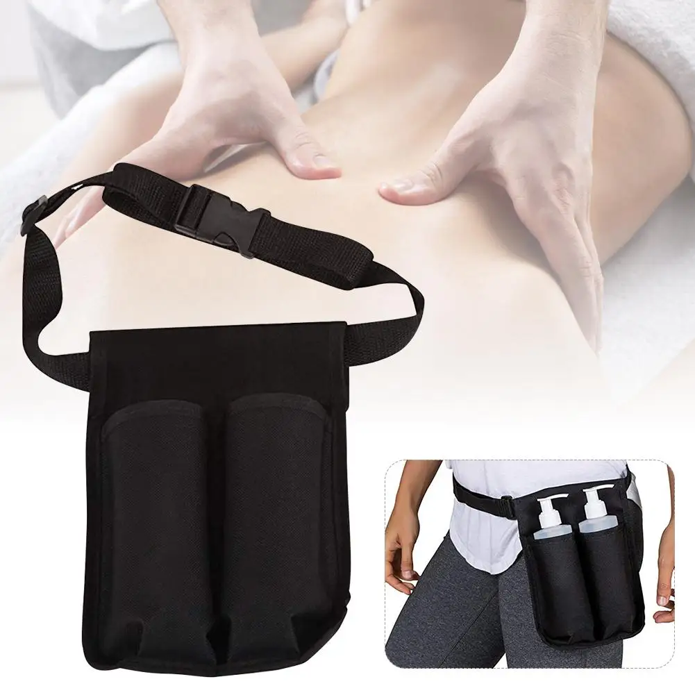 

Waist Massage Bottle Holster Double Kit , Adjustable Double Holster For Massage Oil Massage Lotion Essential Oil Bottle Holster