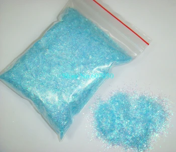 

50g/bag Light Blue Color Shining Nail Glitter Strips Powder for DIY Nail Art Decoration